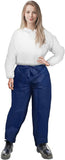 AMZ Disposable Mens Scrubs Pants Pack of 100 Dark Blue Polypropylene Painter Pants XX-Large Protective Pants with Drawstring Tie
