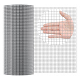VEVOR Hardware Cloth, 1/2 inch 24in x 100 ft 19 Gauge, Hot Dipped Galvanized Wire Mesh Roll, Chicken Wire Fencing, Wire Mesh for