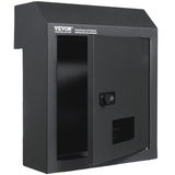 VEVOR Through The Door Key Drop Box, Heavy Duty Steel Through the Door Mailbox with 12 Combination Lock, Mail Drop Box, Dark Gra