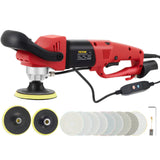 VEVOR Wet Polisher Grinder, 6 Variable Speed Buffing Machine & 8PCS Polishing Kit, with 4 & 5 Diamond Polishing Pads, Splash Shi