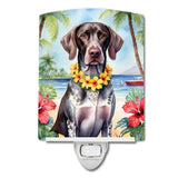 NEW German Shorthaired Pointer Luau Ceramic Night Light Compact, UL-Certified, Ideal for Bedroom, Bathroom, Nursery, Hallway, Ki
