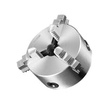 VEVOR 3-Jaw Lathe Chuck, 5, Self-Centering Lathe Chuck, 0.1-5 in/2.5 -125 mm Clamping Range with T-key Fixing Screws Reversibl