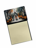 NEW Creepy Dolls Spooky Halloween Sticky Note Holder Refillable Dispenser Self-Sticky Note Pads, Memo Pads Blank Desk Accessorie