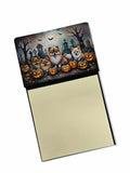 NEW Pomeranian Spooky Halloween Sticky Note Holder Refillable Dispenser Self-Sticky Note Pads, Memo Pads Blank Desk Accessories