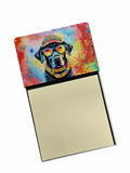 NEW Black Labrador Hippie Dawg Sticky Note Holder Refillable Dispenser Self-Sticky Note Pads, Memo Pads Blank Desk Accessories