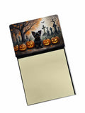NEW Affenpinscher Spooky Halloween Sticky Note Holder Refillable Dispenser Self-Sticky Note Pads, Memo Pads Blank Desk Accessori