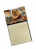 NEW Chow Chow Fall Kitchen Pumpkins Sticky Note Holder Refillable Dispenser Self-Sticky Note Pads, Memo Pads Blank Desk Accessor