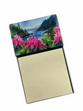 NEW Washington Coast Rhododendrons in Watercolor Sticky Note Holder Refillable Dispenser Self-Sticky Note Pads, Memo Pads Blank 