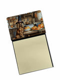 NEW Cocker Spaniel Fall Kitchen Pumpkins Sticky Note Holder Refillable Dispenser Self-Sticky Note Pads, Memo Pads Blank Desk Acc