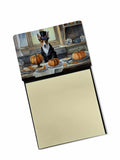 NEW Basenji Fall Kitchen Pumpkins Sticky Note Holder Refillable Dispenser Self-Sticky Note Pads, Memo Pads Blank Desk Accessorie