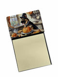 NEW German Shepherd Fall Kitchen Pumpkins Sticky Note Holder Refillable Dispenser Self-Sticky Note Pads, Memo Pads Blank Desk Ac