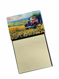 NEW Kansas Sunflowers in Watercolor Sticky Note Holder Refillable Dispenser Self-Sticky Note Pads, Memo Pads Blank Desk Accessor