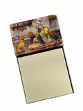 NEW Yellow Lab Fall Kitchen Pumpkins Sticky Note Holder Refillable Dispenser Self-Sticky Note Pads, Memo Pads Blank Desk Accesso