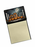 NEW Chow Chow Spooky Halloween Sticky Note Holder Refillable Dispenser Self-Sticky Note Pads, Memo Pads Blank Desk Accessories