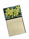 NEW South Carolina Yellow Jessamine in Watercolor Sticky Note Holder Refillable Dispenser Self-Sticky Note Pads, Memo Pads Blank