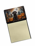 NEW Chocolate Labrador Retriever Spooky Halloween Sticky Note Holder Refillable Dispenser Self-Sticky Note Pads, Memo Pads Blank