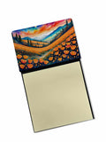 NEW California Poppies in Color Sticky Note Holder Refillable Dispenser Self-Sticky Note Pads, Memo Pads Blank Desk Accessories