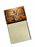 NEW Corgi Fall Sticky Note Holder Refillable Dispenser Self-Sticky Note Pads, Memo Pads Blank Desk Accessories
