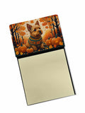 NEW Norwich Terrier Fall Sticky Note Holder Refillable Dispenser Self-Sticky Note Pads, Memo Pads Blank Desk Accessories