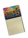 NEW Sunflowers in Color Sticky Note Holder Refillable Dispenser Self-Sticky Note Pads, Memo Pads Blank Desk Accessories