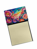 NEW Peonies in Color Sticky Note Holder Refillable Dispenser Self-Sticky Note Pads, Memo Pads Blank Desk Accessories