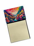 NEW Begonias in Color Sticky Note Holder Refillable Dispenser Self-Sticky Note Pads, Memo Pads Blank Desk Accessories