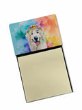 NEW Great Pyrenees Hippie Dawg Sticky Note Holder Refillable Dispenser Self-Sticky Note Pads, Memo Pads Blank Desk Accessories