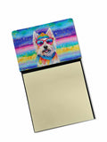 NEW Westie Hippie Dawg Sticky Note Holder Refillable Dispenser Self-Sticky Note Pads, Memo Pads Blank Desk Accessories
