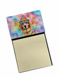 NEW Golden Retriever Hippie Dawg Sticky Note Holder Refillable Dispenser Self-Sticky Note Pads, Memo Pads Blank Desk Accessories