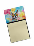 NEW Boston Terrier Hippie Dawg Sticky Note Holder Refillable Dispenser Self-Sticky Note Pads, Memo Pads Blank Desk Accessories