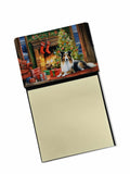 NEW Sheltie Cozy Christmas Sticky Note Holder Refillable Dispenser Self-Sticky Note Pads, Memo Pads Blank Desk Accessories