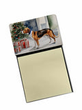 NEW English Foxhound Cozy Christmas Sticky Note Holder Refillable Dispenser Self-Sticky Note Pads, Memo Pads Blank Desk Accessor