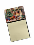 NEW Vizsla Cozy Christmas Sticky Note Holder Refillable Dispenser Self-Sticky Note Pads, Memo Pads Blank Desk Accessories