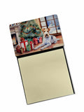 NEW Fox Terrier Cozy Christmas Sticky Note Holder Refillable Dispenser Self-Sticky Note Pads, Memo Pads Blank Desk Accessories