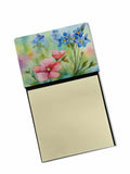 NEW Alaska Forget-me-nots in Watercolor Sticky Note Holder Refillable Dispenser Self-Sticky Note Pads, Memo Pads Blank Desk Acce