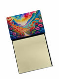 NEW Geraniums in Color Sticky Note Holder Refillable Dispenser Self-Sticky Note Pads, Memo Pads Blank Desk Accessories
