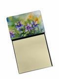 NEW Colorado Rocky Mountain Columbine in Watercolor Sticky Note Holder Refillable Dispenser Self-Sticky Note Pads, Memo Pads Bla