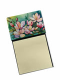 NEW Louisiana Magnolias in Watercolor Sticky Note Holder Refillable Dispenser Self-Sticky Note Pads, Memo Pads Blank Desk Access