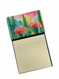 NEW Arizona Saguaro Cactus Blossom in Watercolor Sticky Note Holder Refillable Dispenser Self-Sticky Note Pads, Memo Pads Blank 