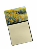 NEW Nebraska Goldenrod in Watercolor Sticky Note Holder Refillable Dispenser Self-Sticky Note Pads, Memo Pads Blank Desk Accesso