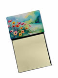 NEW Anemones in Watercolor Sticky Note Holder Refillable Dispenser Self-Sticky Note Pads, Memo Pads Blank Desk Accessories