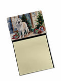 NEW Great Pyrenees Cozy Christmas Sticky Note Holder Refillable Dispenser Self-Sticky Note Pads, Memo Pads Blank Desk Accessorie