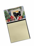 NEW German Spitz Cozy Christmas Sticky Note Holder Refillable Dispenser Self-Sticky Note Pads, Memo Pads Blank Desk Accessories