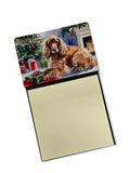 NEW Cocker Spaniel Cozy Christmas Sticky Note Holder Refillable Dispenser Self-Sticky Note Pads, Memo Pads Blank Desk Accessorie