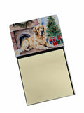 NEW Golden Retriever Cozy Christmas Sticky Note Holder Refillable Dispenser Self-Sticky Note Pads, Memo Pads Blank Desk Accessor