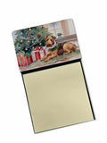 NEW Airedale Terrier Cozy Christmas Sticky Note Holder Refillable Dispenser Self-Sticky Note Pads, Memo Pads Blank Desk Accessor