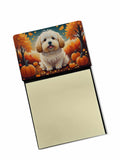 NEW Coton De Tulear Fall Sticky Note Holder Refillable Dispenser Self-Sticky Note Pads, Memo Pads Blank Desk Accessories