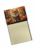 NEW Pomeranian Fall Sticky Note Holder Refillable Dispenser Self-Sticky Note Pads, Memo Pads Blank Desk Accessories