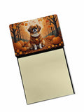 NEW Tibetan Spaniel Fall Sticky Note Holder Refillable Dispenser Self-Sticky Note Pads, Memo Pads Blank Desk Accessories