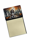 NEW Basset Hound Spooky Halloween Sticky Note Holder Refillable Dispenser Self-Sticky Note Pads, Memo Pads Blank Desk Accessorie